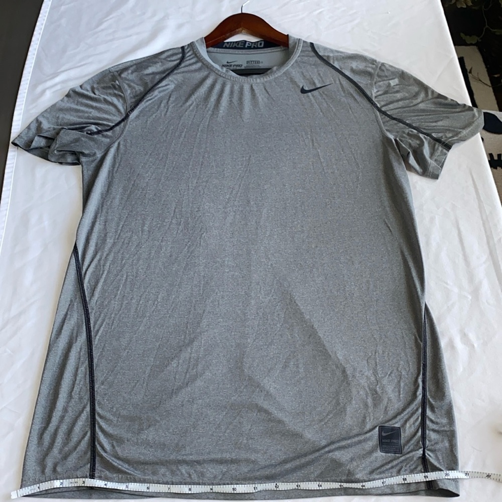 Nike Pro Grey Thin and Mesh Shirt Medium